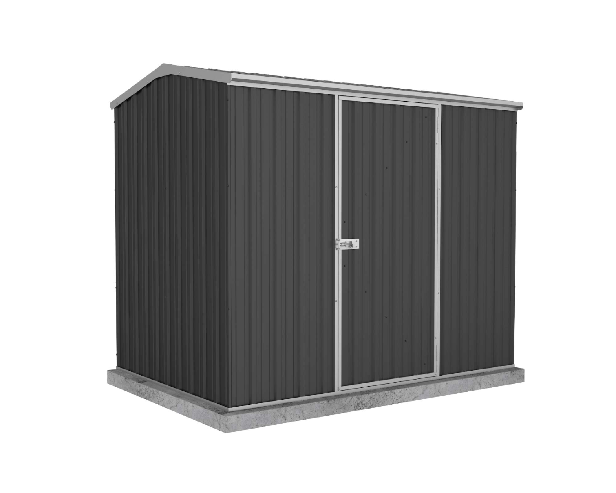 Premier Garden Shed with Single Door Kit - 2.26 x 1.52 x 2.08m ABSCO in Monument