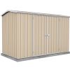 Premier Garden Shed with Double Doors Kit 3m x 1.52m x 1.95m in Classic Cream