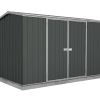 Premier Garden Shed with Double Doors Kit 3m x 1.52m x 1.95m in Monument