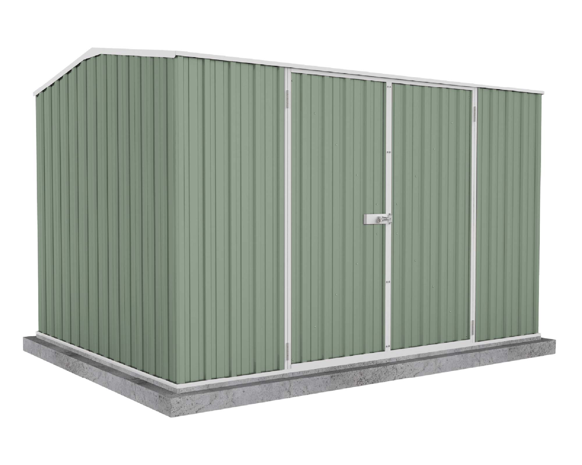 Premier Double Door Garden Shed Kit 3m x 2.26m x 2m Pale Eucalypt