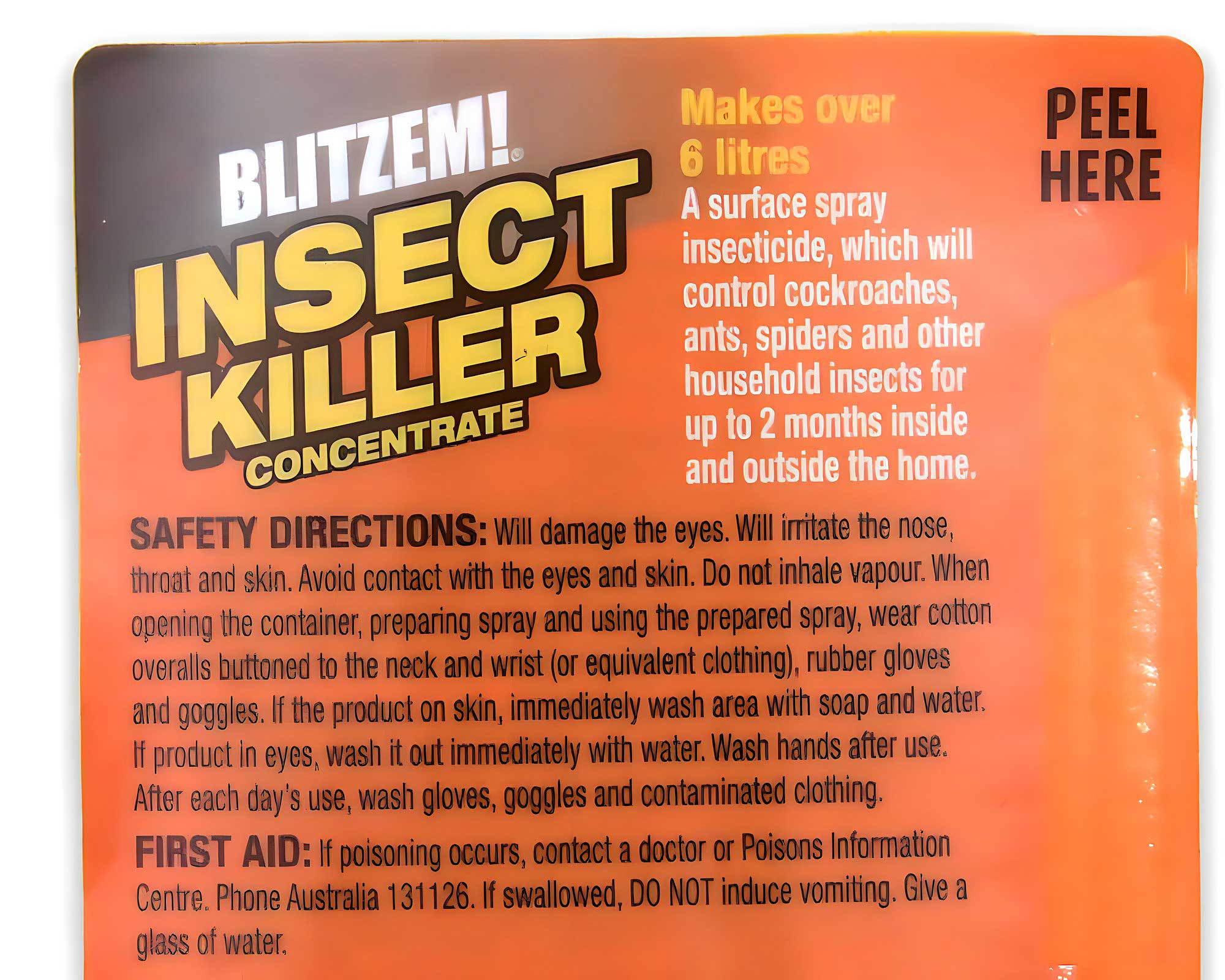 Blitzem Insect Killer - Yates Info Panel