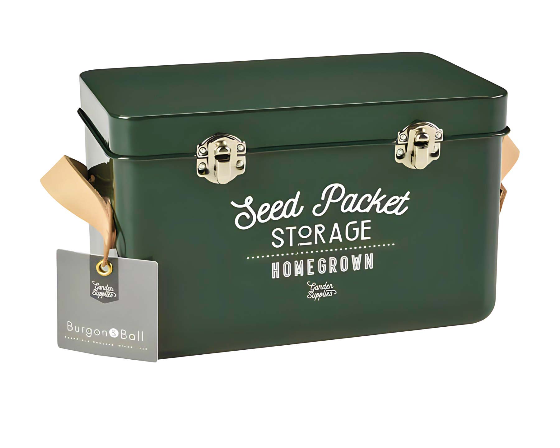 Seed Packet Storage Tin in Frog Green