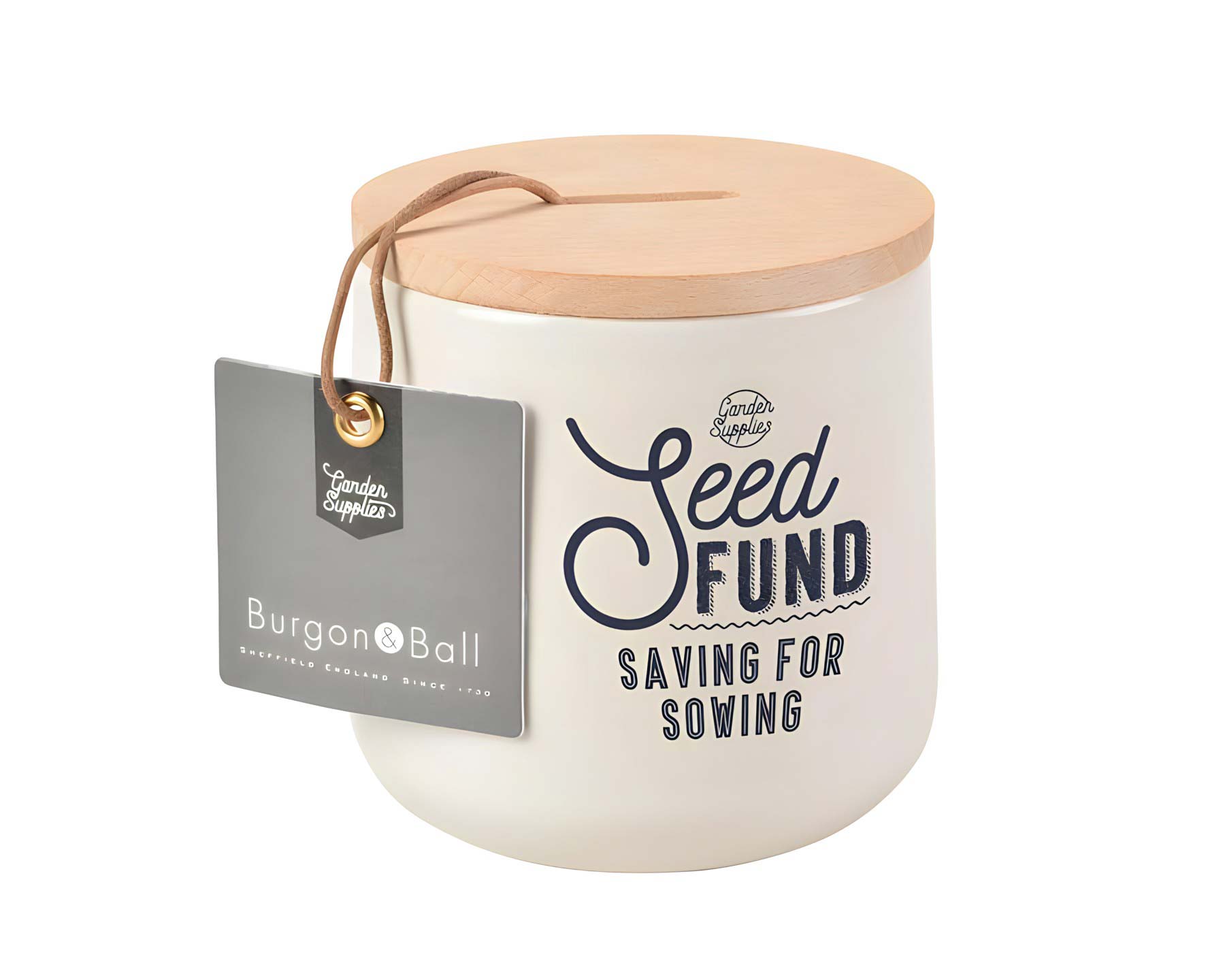 Seed Fund Money Boxes - Stone - Burgon and Ball