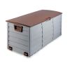 Outdoor storage box 290 litre - brown accent
