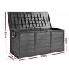 Outdood storage box - 290l capacity in All Black