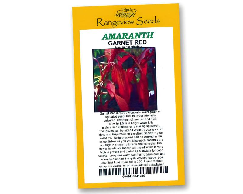 Amaranth Garnet Red - Rangeview Seeds