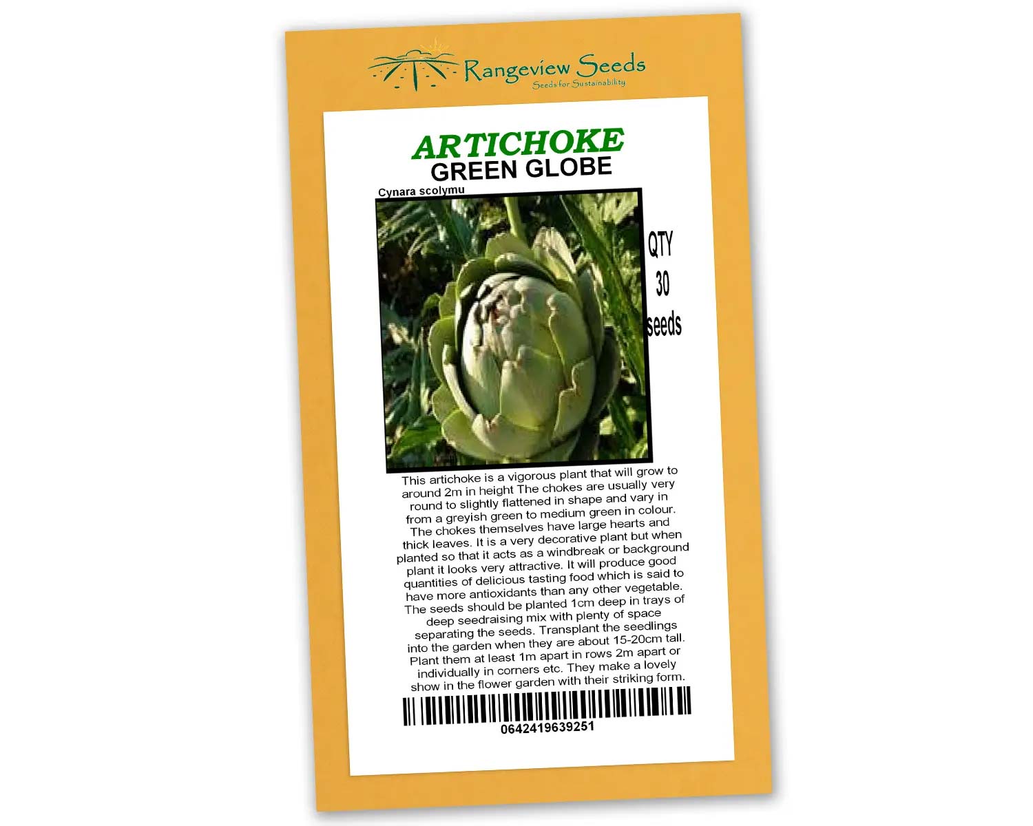 Artichoke Green Globe - Rangeview Seeds