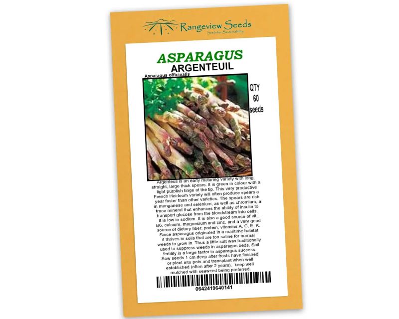 Asparagus Argenteuil - Rangeview Seeds