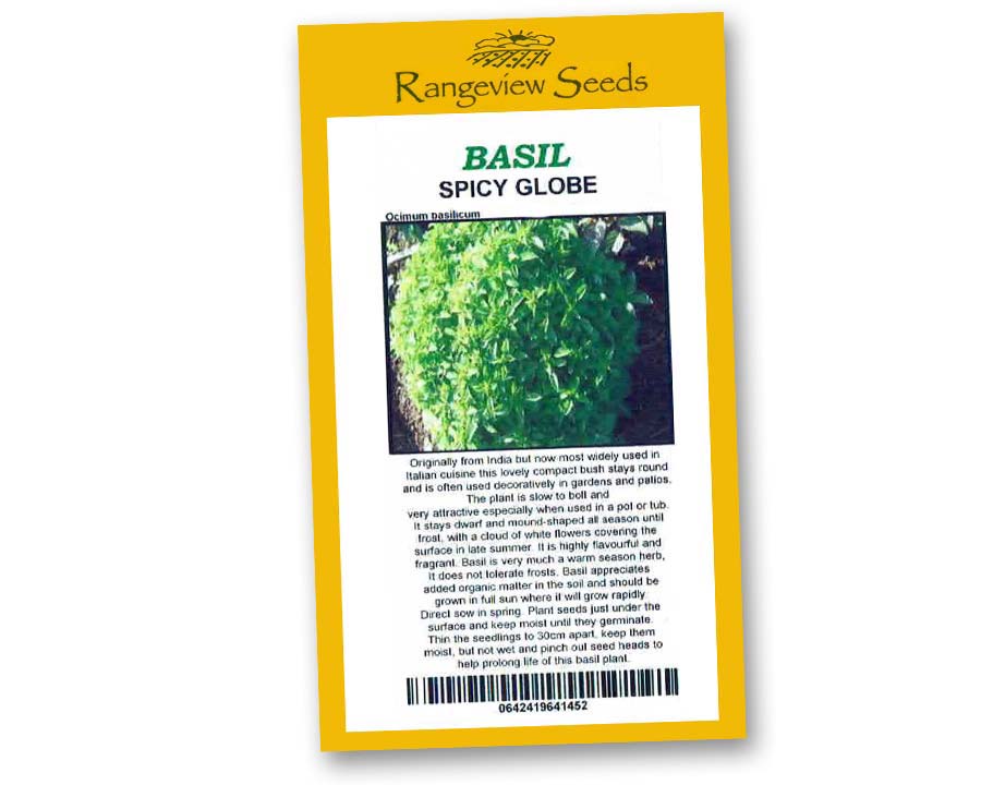 Basil Spicy Globe - Rangeview Seeds