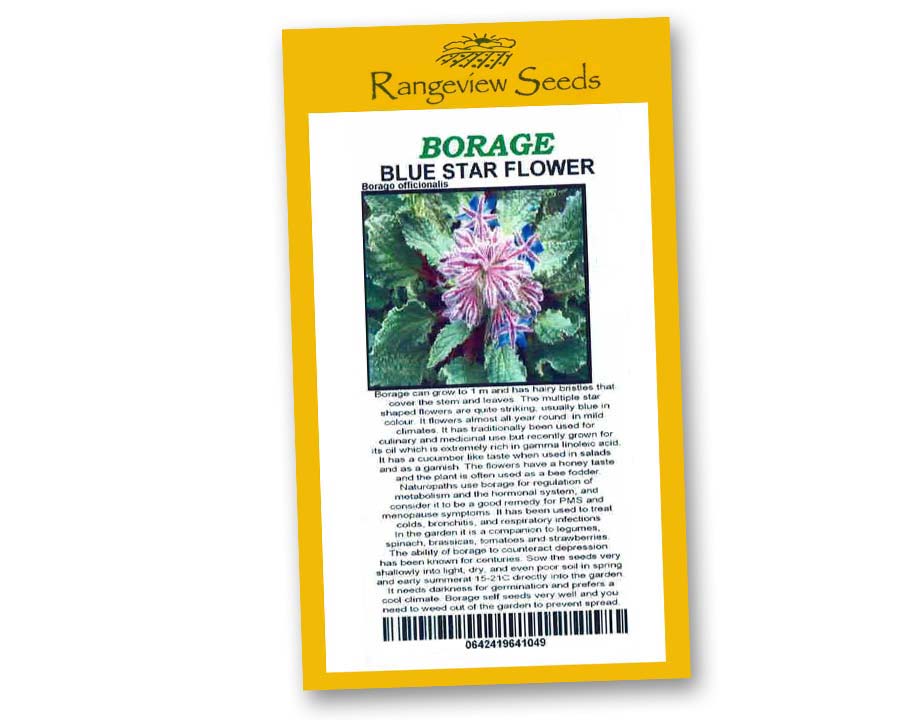 Borage Organic - Rangeview Seeds