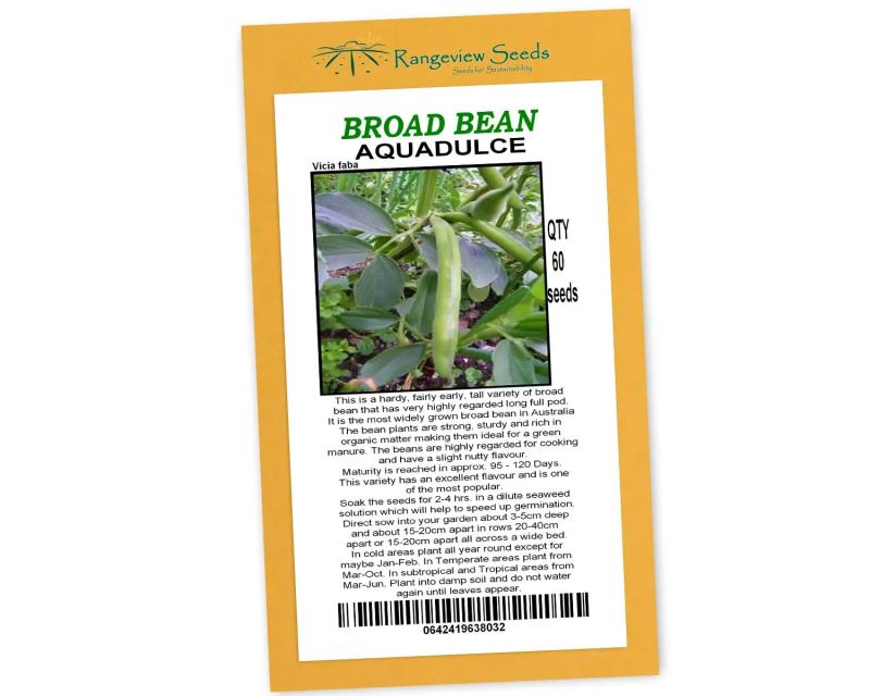 Broad Bean Aquadulce - Rangeview Seeds
