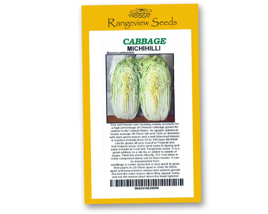 Cabbage Chinese Michihilli - Rangeview Seeds