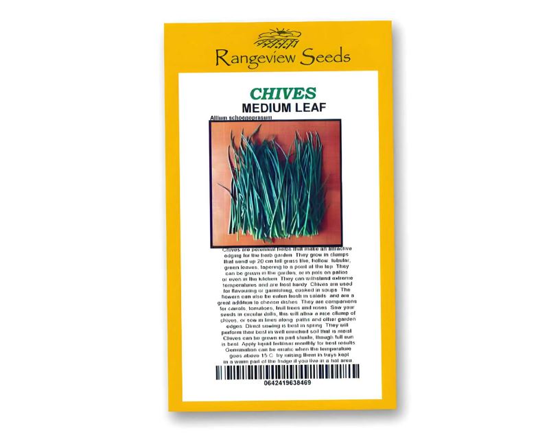 Chives Medium Leaf Allium schoenoprasum - Rangeview Seeds