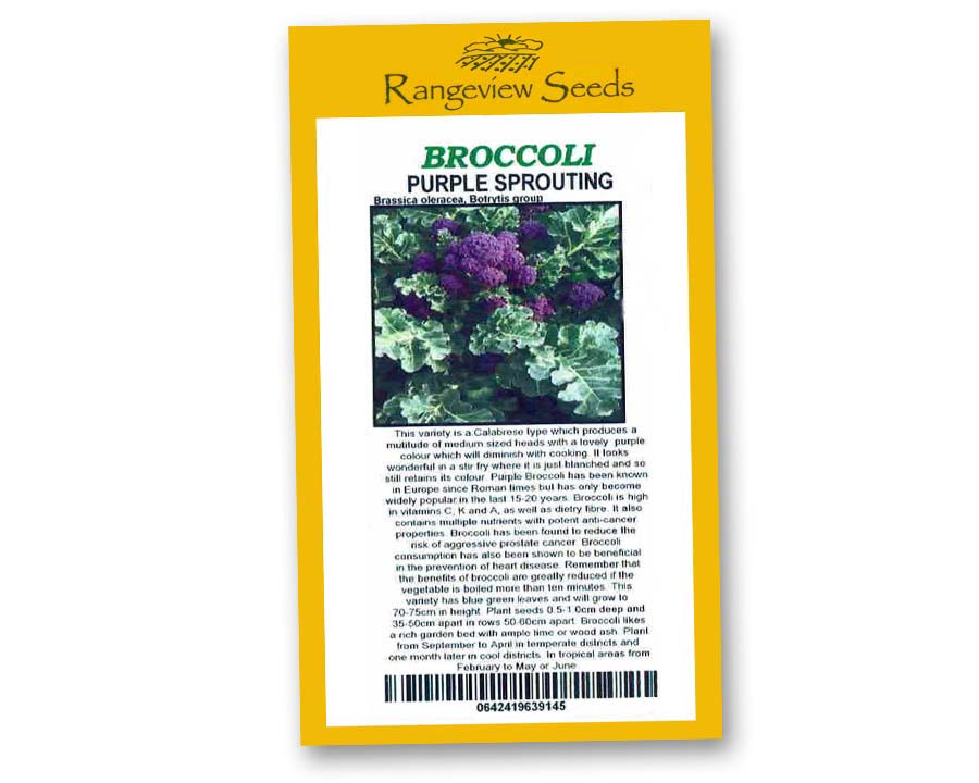 Broccoli Purple sprouting - Rangeview Seeds