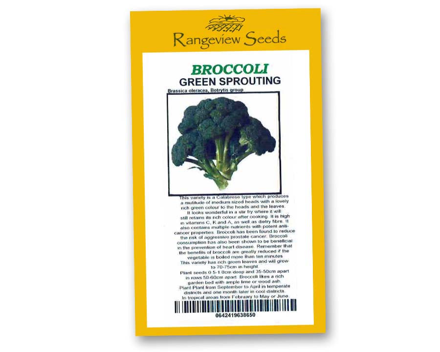 Broccoli Green Sprouting - Rangeview Seeds