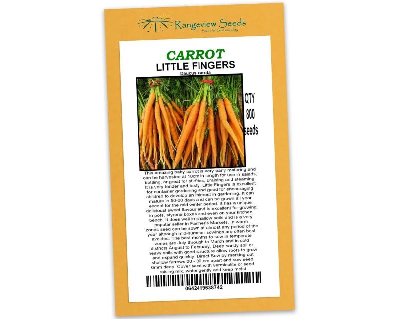 Carrot Little Fingers - Rangeview Seeds