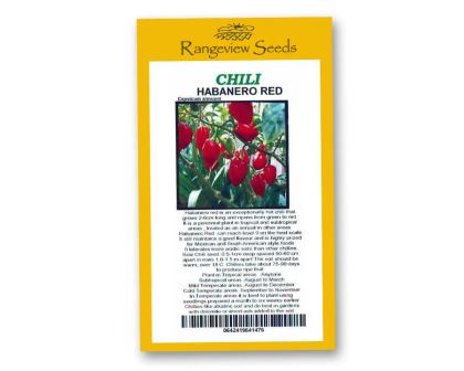 Chili Habanero Red - Rangeview Seeds