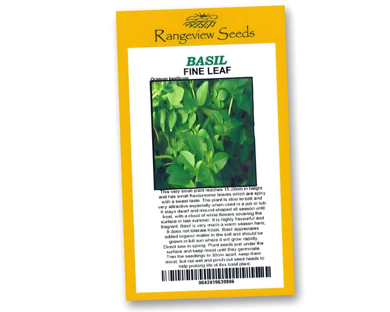 Basil Fine Leaf - Rangeview seeds