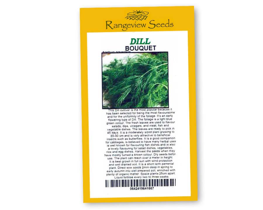 Dill Bouquet Organic - Rangeview Seeds