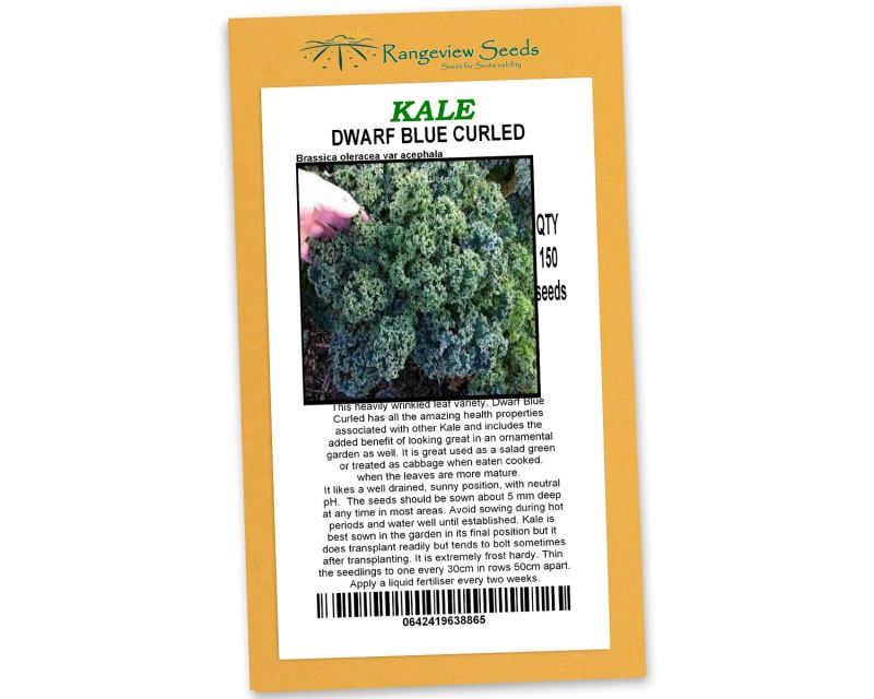 Kale Dwarf Blue Curled - Rangeview Seeds