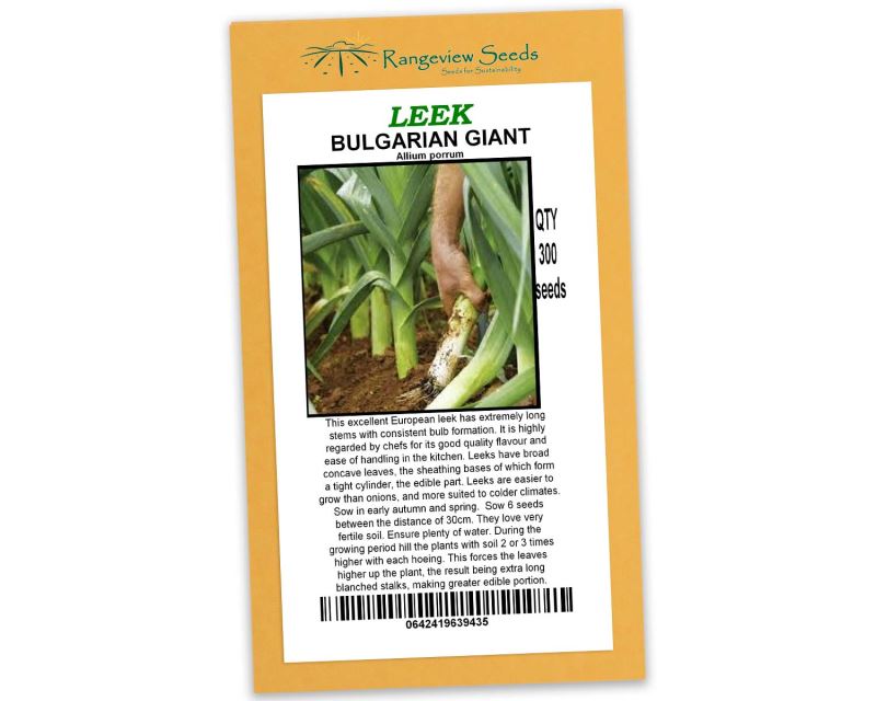 Leek Bulgarian Giant - Rangeview Seeds