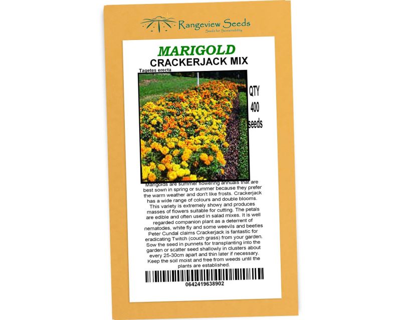 Marigold Crackerjack Mix - Rangeview Seeds