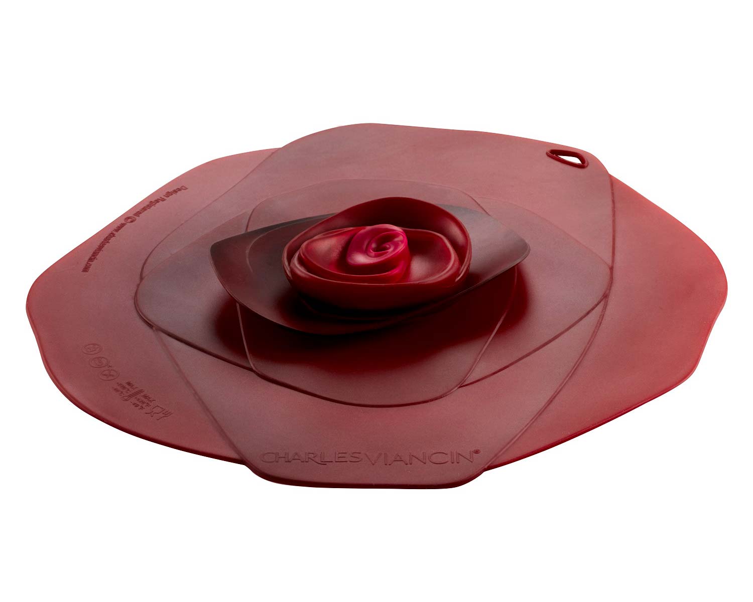 Charles Viancin Lids - Rose Range - this is the medium lid in Dark Red
