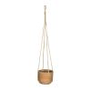 Hanging pot - Hanging cords made from jute and the planter is made of seagrass