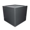 Birdies Flat-Pack Pot - Square 0.45 x 0.45 x 0.4m - in Monolith finish