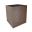 Birdies Flat-Pack Pot - Square 0.45 x 0.45 x 0.4m - in Weathered Iron finish