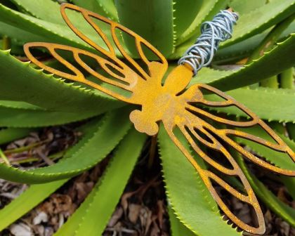 Dragon fly - decorative garden art