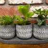 Aztec set of three pots and tray by Burgon & Ball of the UK