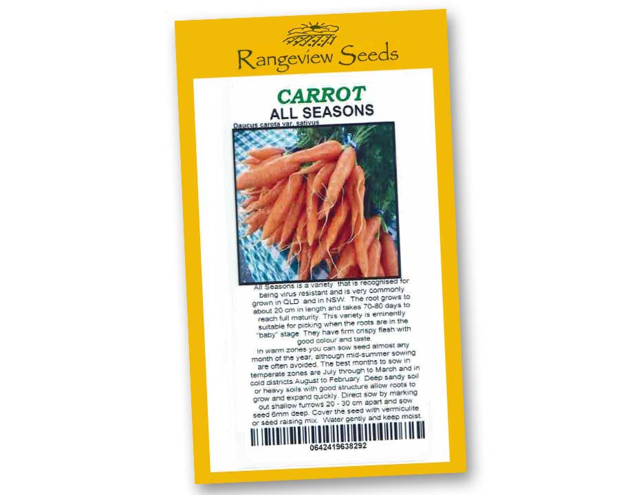 Carrot all Seasons - Rangeview Seeds