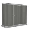 Space Saver Garden Shed Single Door - 2.26 x 0.78 x 1.95m - ABSCO Woodland Grey