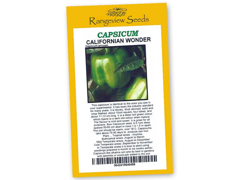 Capsicum Californian Wonder