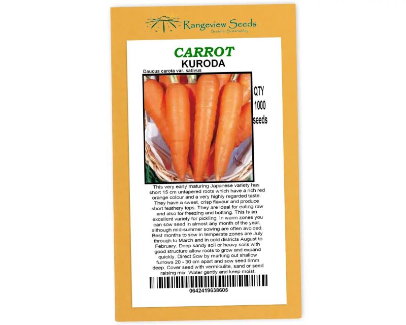Carrot Kuroda - Rangeview Seeds