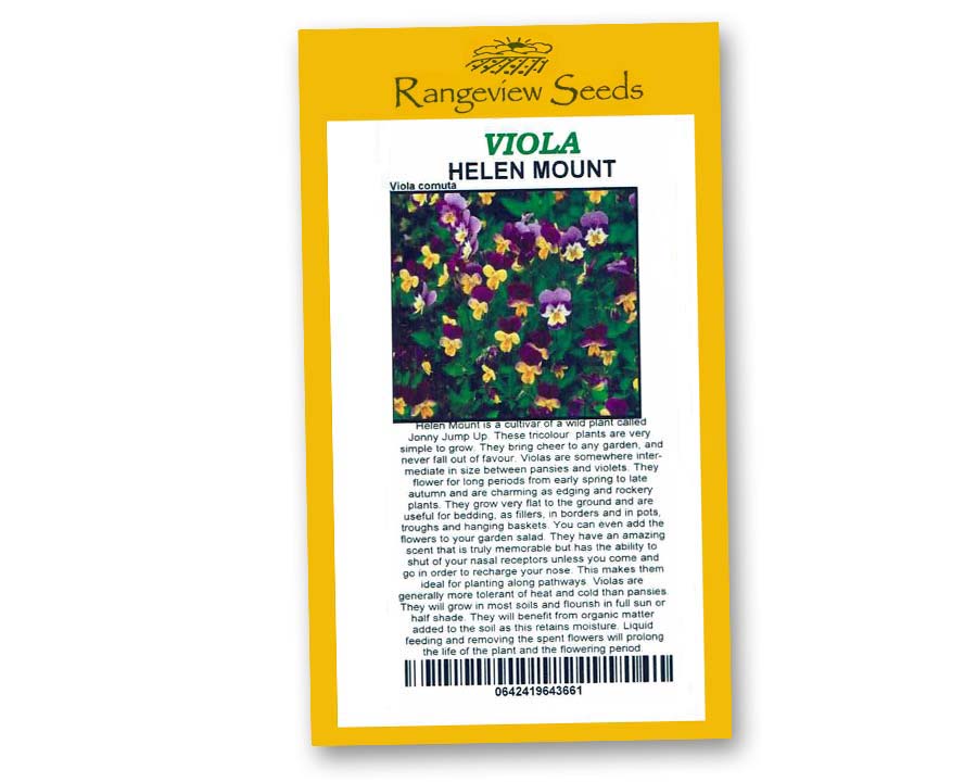 Viola Helen Mount - Rangeview Seeds
