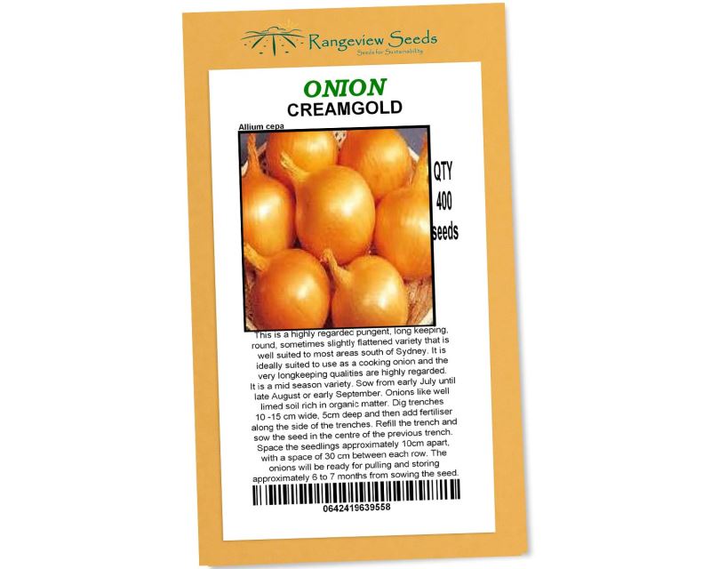 Onion Creamgold - Rangeview Seeds
