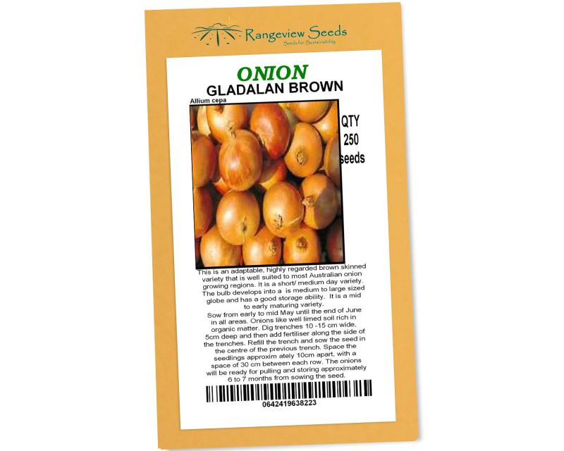 Onion Gladalan Brown - Rangeview Seeds