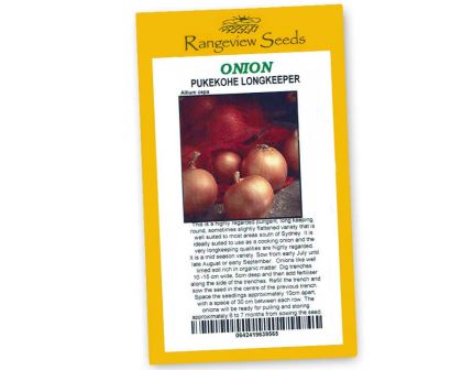 Onion Pukekohe Longkeeper - Rangeview Seeds