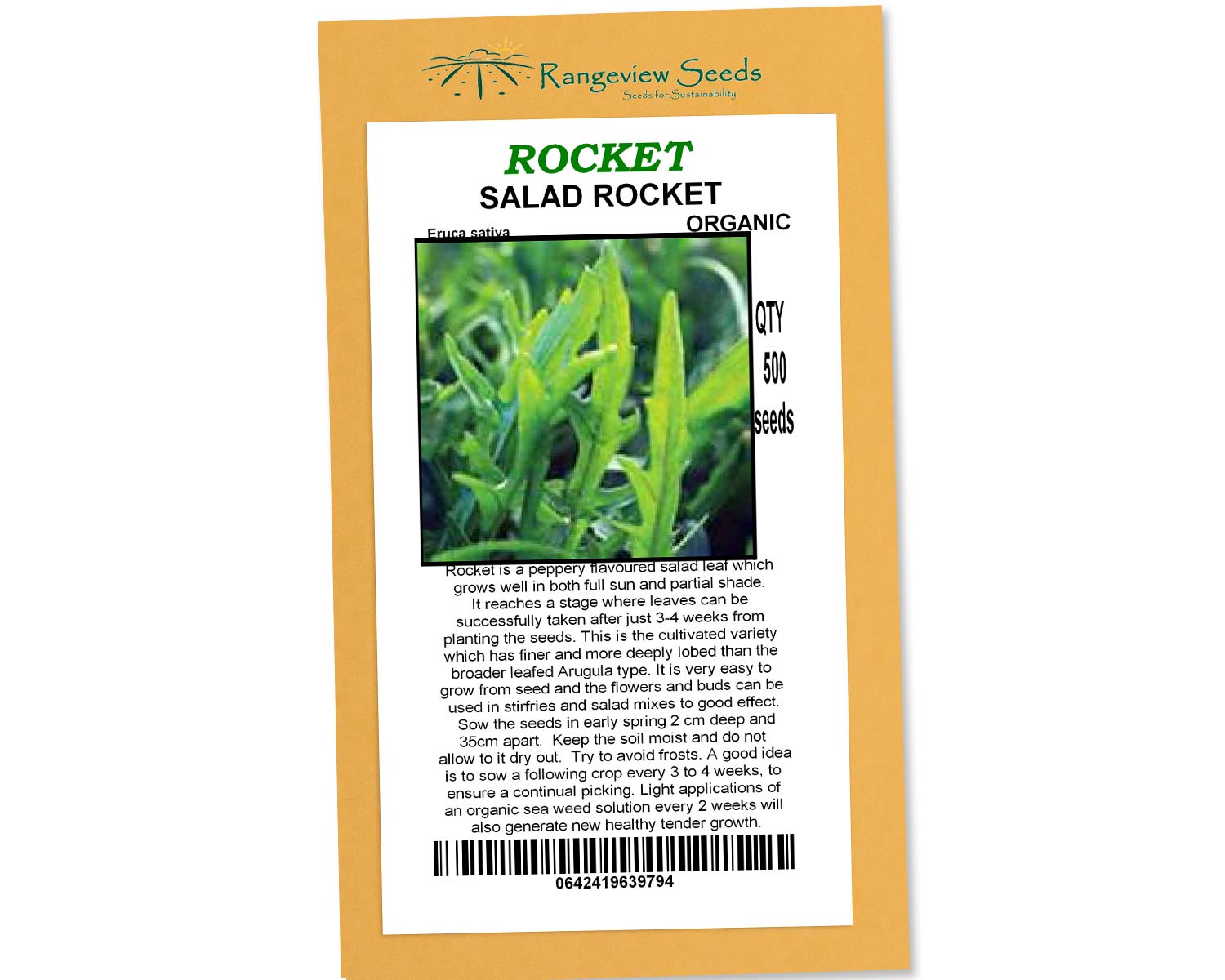 Salad Rocket - Rangeview Seeds