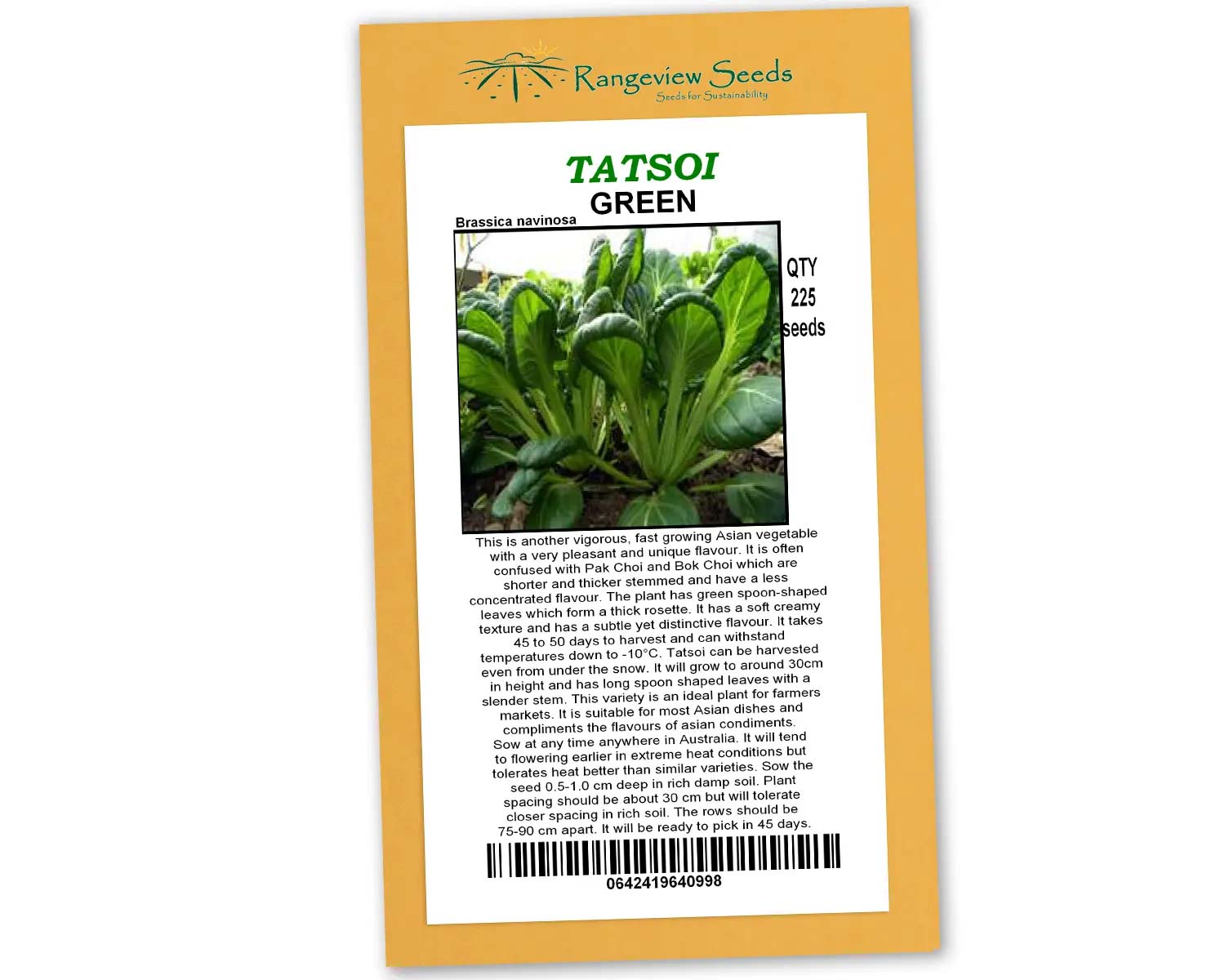 Tatsoi Green - Rangeview Seeds