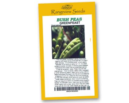Pea (Bush Pea) Greenfeast - Rangeview Seeds