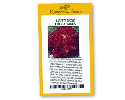 Lettuce Lollo Rossa-  Rangeview Seeds