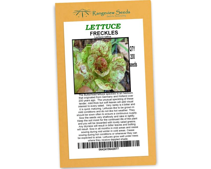 Lettuce Freckles Organic - Rangeview Seeds