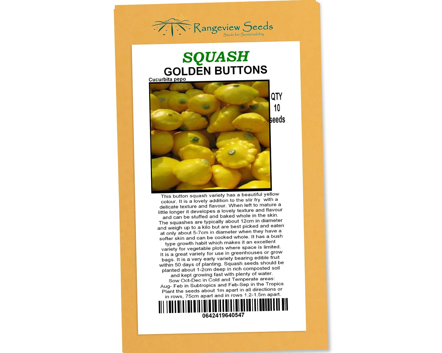 Squash Golden Buttons - Rangeview Seeds