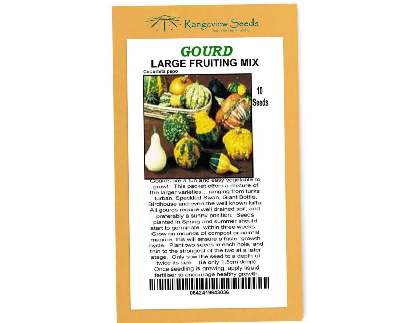 Gourds Large Fruiting Mix - Rangeview Seeds