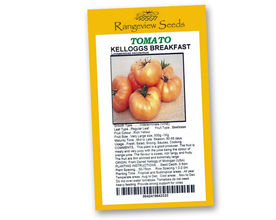 Tomato Kelogg's Breakfast - Rangeview Seeds