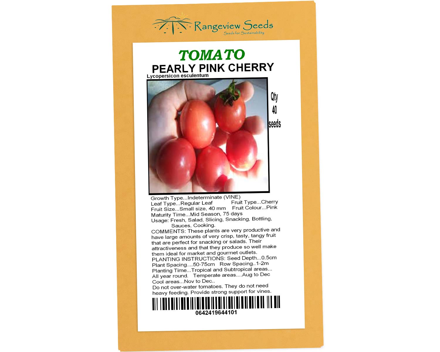 Tomato Pearly Pink Cherry - Rangeview Seeds