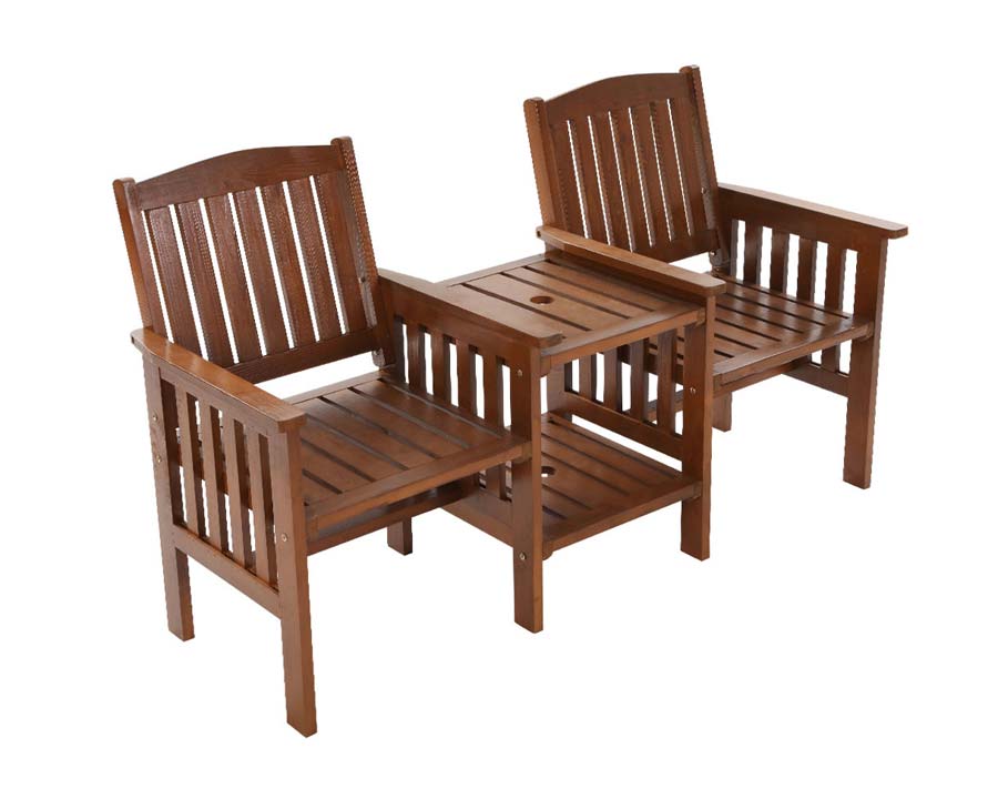 2 Seater Garden Armchairs and Table Set
